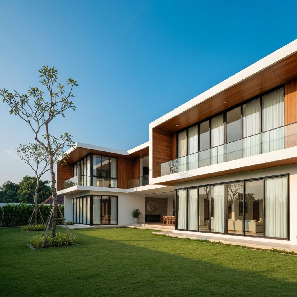 Rumah modern minimalis dengan desain elegan di Griya Asri Residence